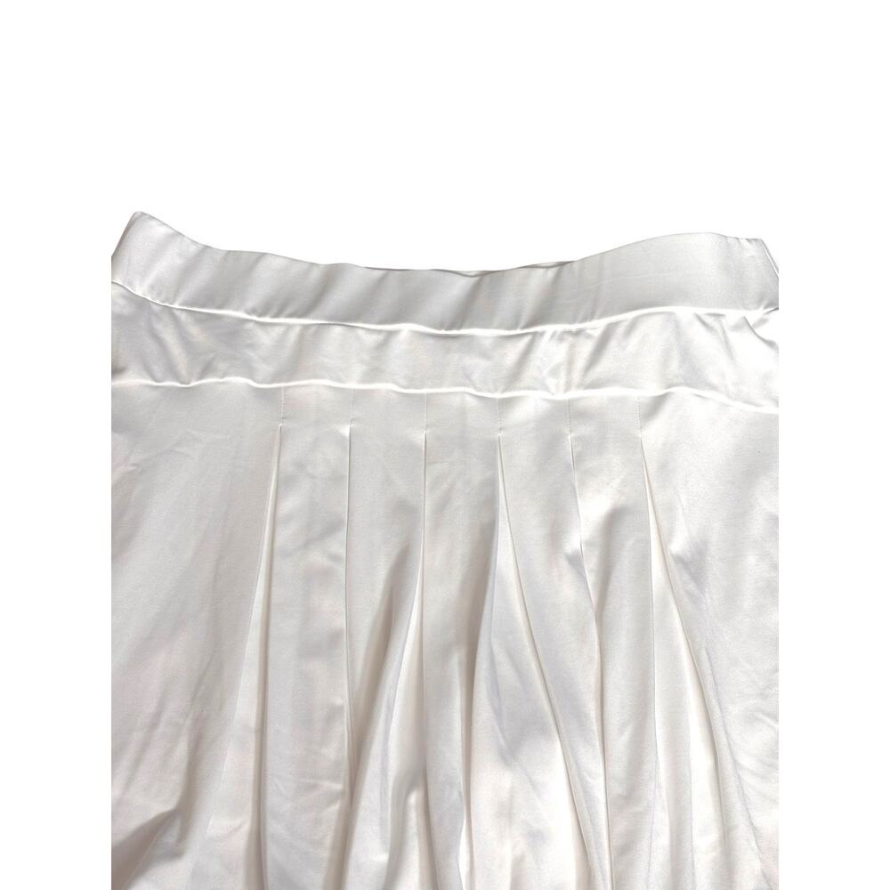 J Crew White Pleated Tennis Skort Size Medium NWT Athletic Preppy Country Club - Picture 4 of 8